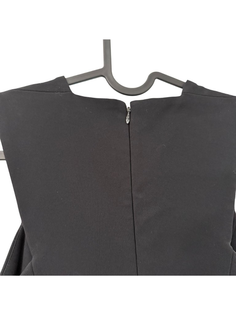 Mugler Black Sleeveless V Neck Bodycon Mini Dress Womens Size 36 Small — image 3 of 5